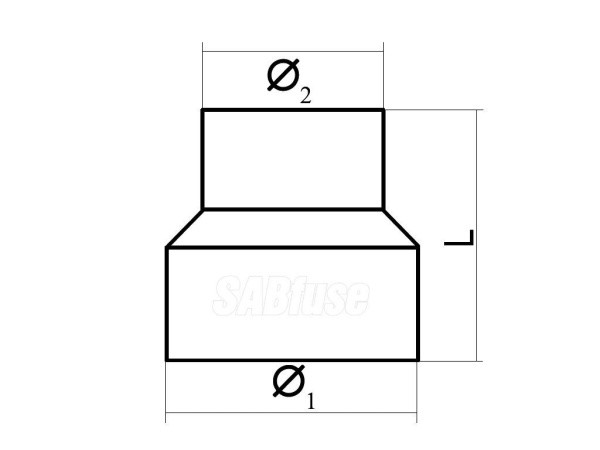 Переход литой длинный PN10 SDR17 PE100 D75X63